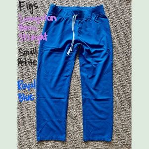 Livingston Basic Scrub Pants Sml Petite Royal Blue